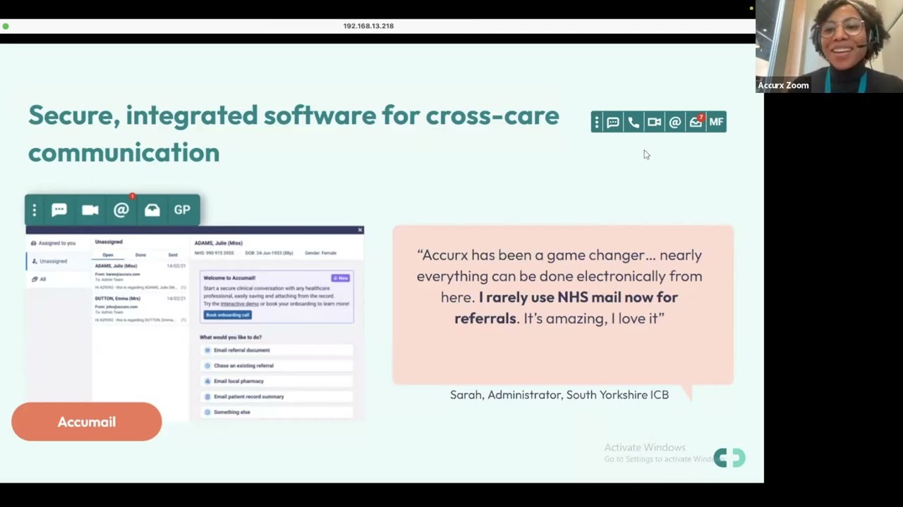 Webinar: Accurx Florey Plus