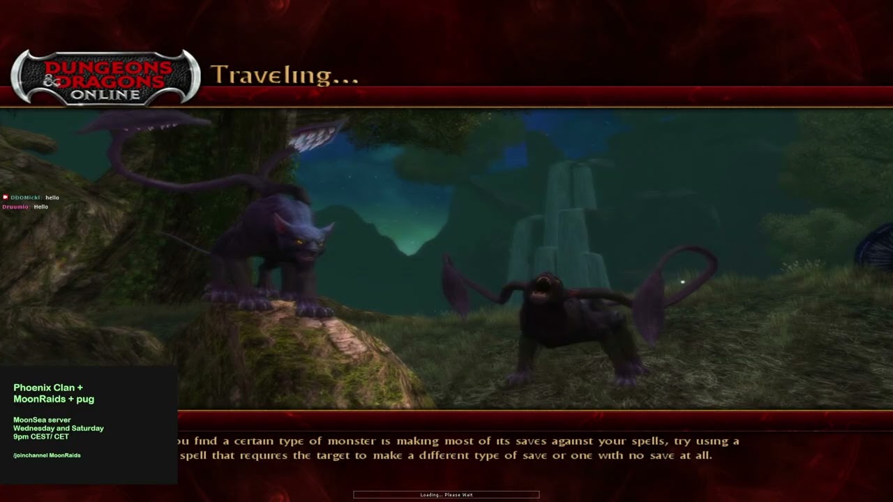 DDO Twitch stream Phoenix Clan + MoonRaids + pug, Mar 7, 2026