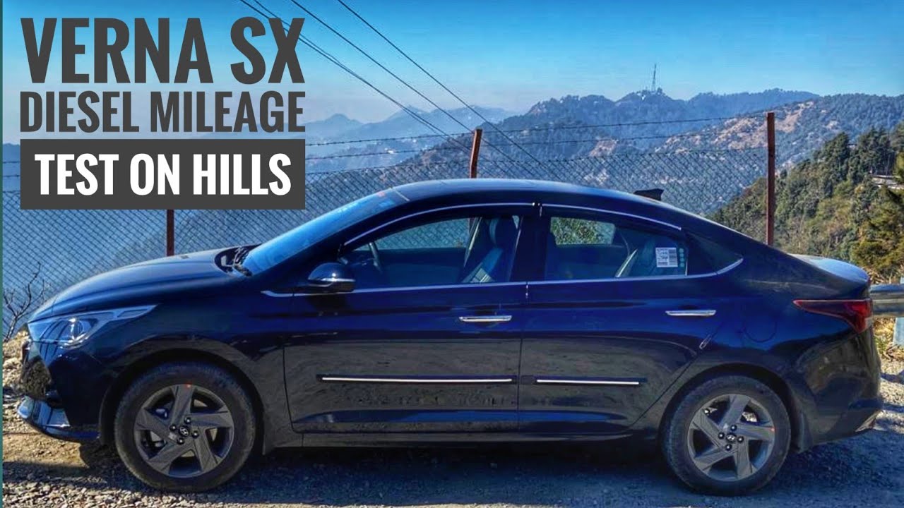 Verna sx diesel mileage test on hills | 2020 verna sx real test | hyundai verna test drive on hills