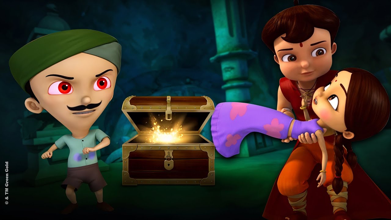 Super Bheem - Evil Treasure’s Dark Power | Chutki in Danger | Cartoons for Kids