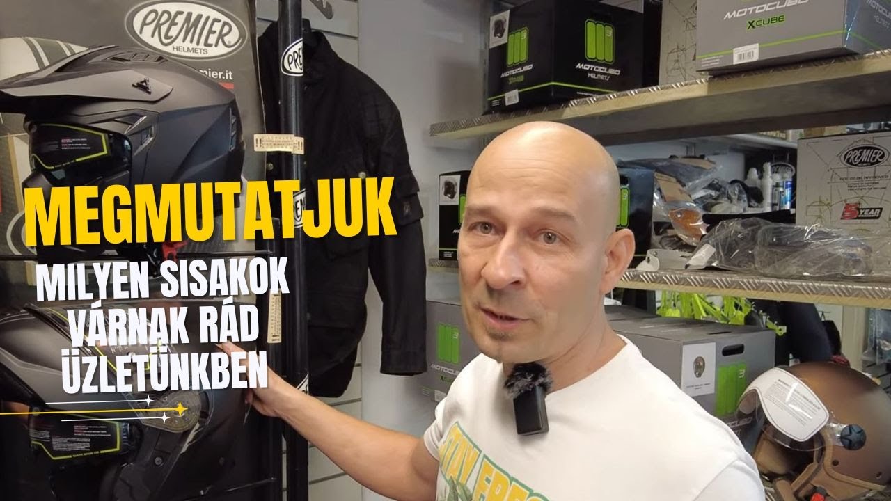 Megmutatjuk, milyen sisakok várnak rád üzletünkben.