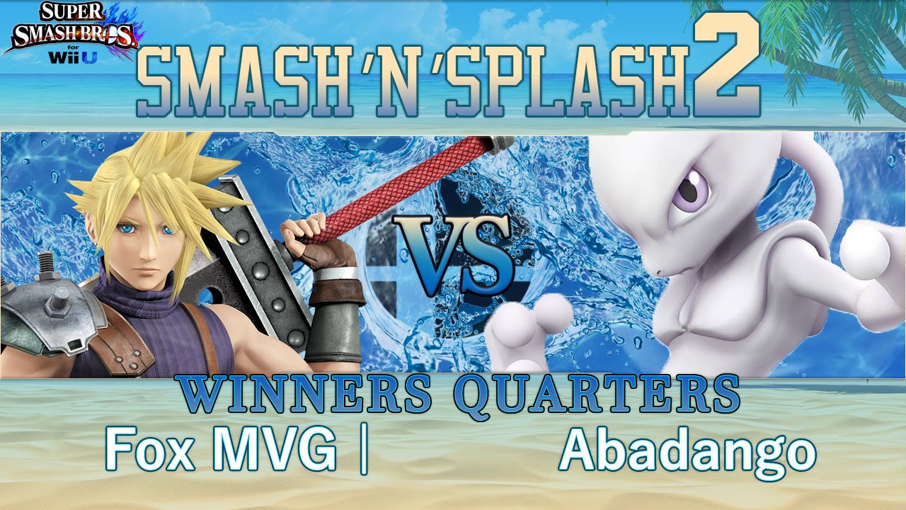 Smash'N'Splash 2  WINNERS QUARTERS - Fox MVG | Mew2King (Cloud) vs Abadango (Mewtwo)
