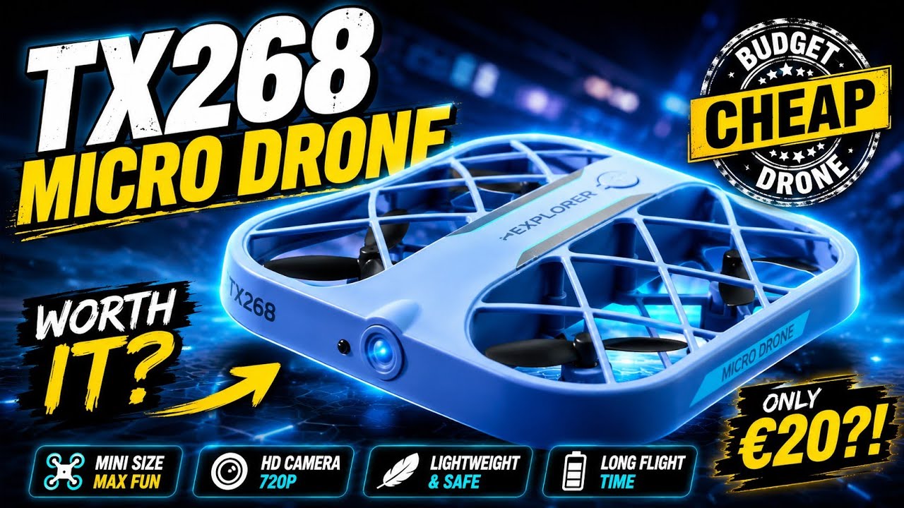 TX-268/H107 Micro Budget Drone with Camera review: Great Fun !