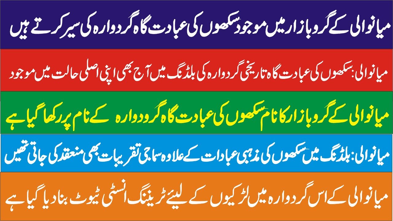 Mianwali Gurubazar,which is still in its original condition after many years.