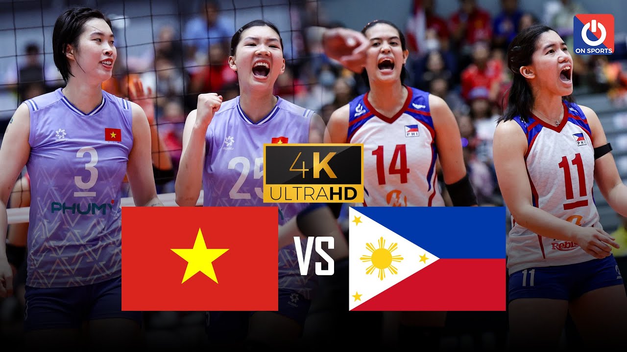 Full 4K | VIETNAM vs. PHILIPPINES | Thanh Thúy - Bích Thủy vs De Guzman - Solomon đại chiến