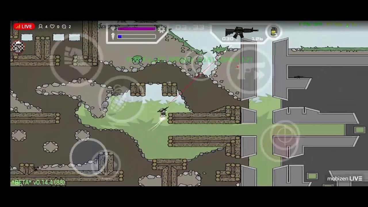 Mini Militia Classic Gameplay Kaiky Nível 14 no Rank