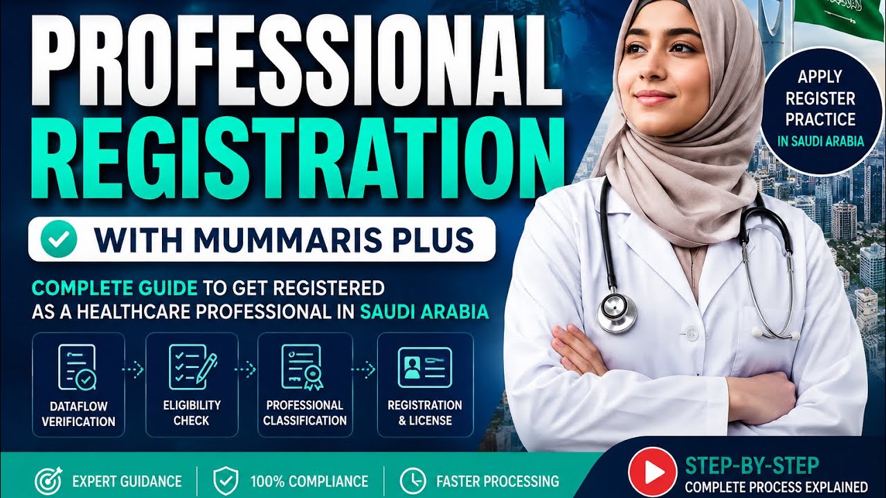 Professional Registration on Mumaris Plus (2026) | Complete Step-by-Step Guide | SCFHS