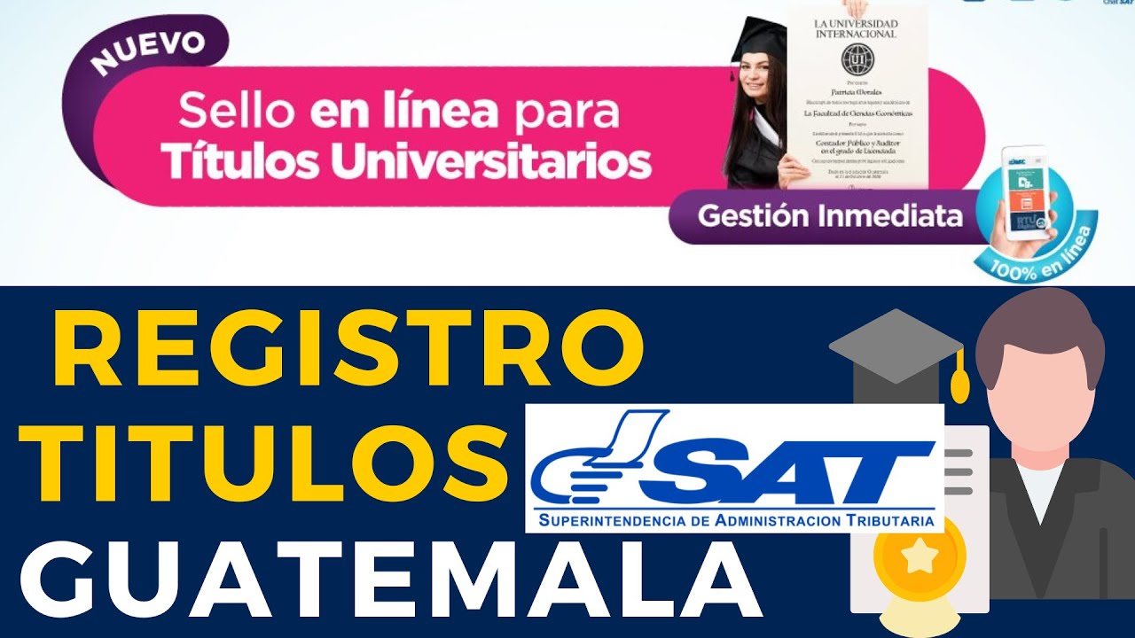💵PAGAR Impuesto TITULO UNIVERSITARIO Guatemala  Portal WEB SAT💻Declaraguate SELLO LÍNEA para TITULOS