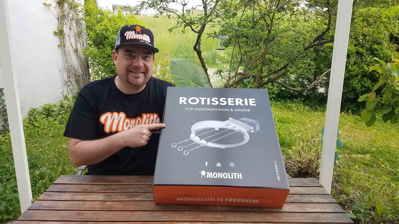 Rotisserie für den Monolith Icon - auspacken, aufbauen und ausprobieren
