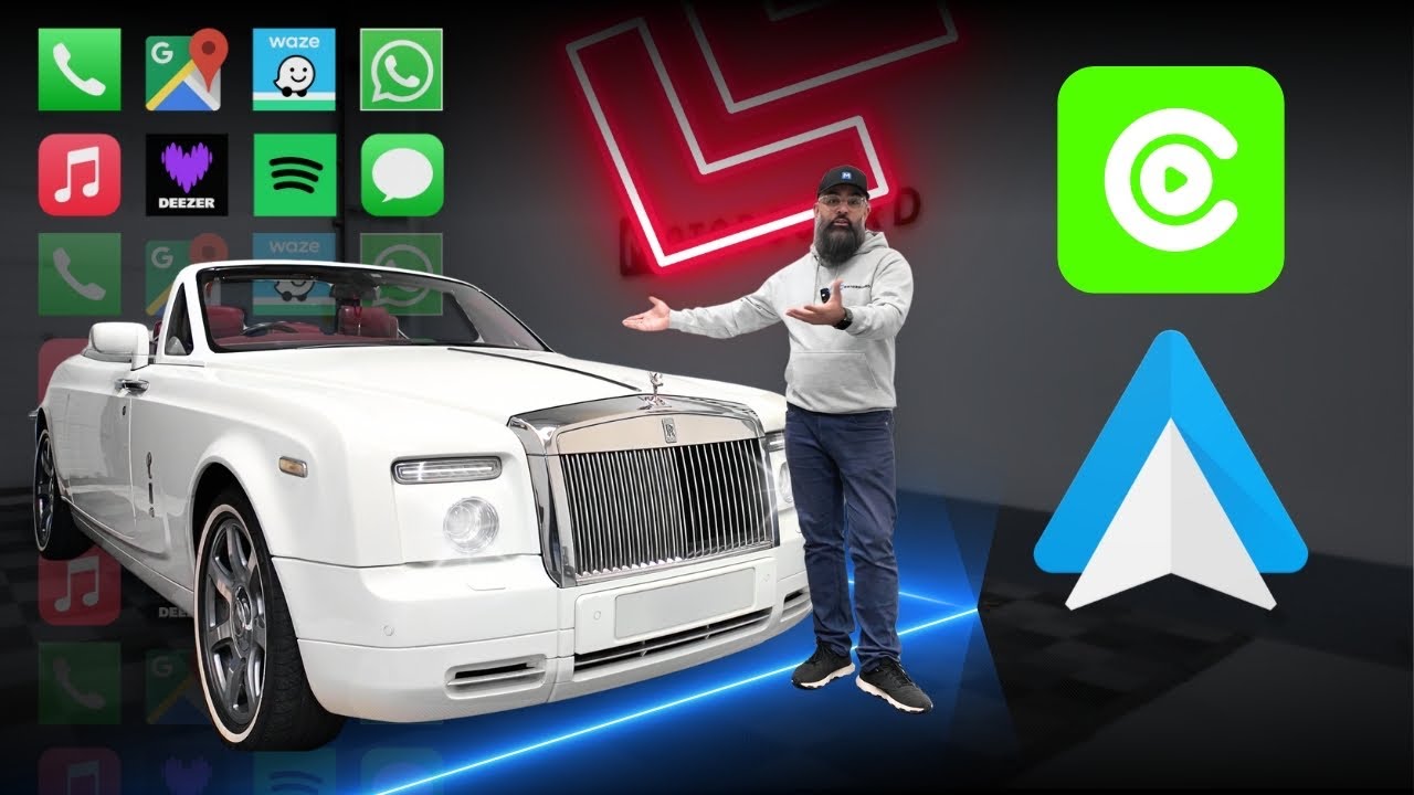 Rolls Royce Phantom модернизирован с помощью CarPlay и Android Auto в стиле OEM #rollsroyce #appl...