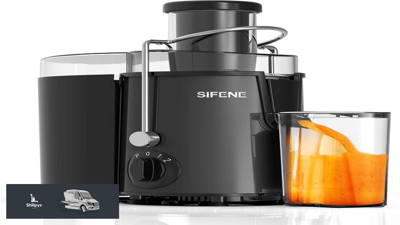 SIFENE Centrifugal Juicer Machine 400W Compact Fruit Vegetable Extractor 2.5