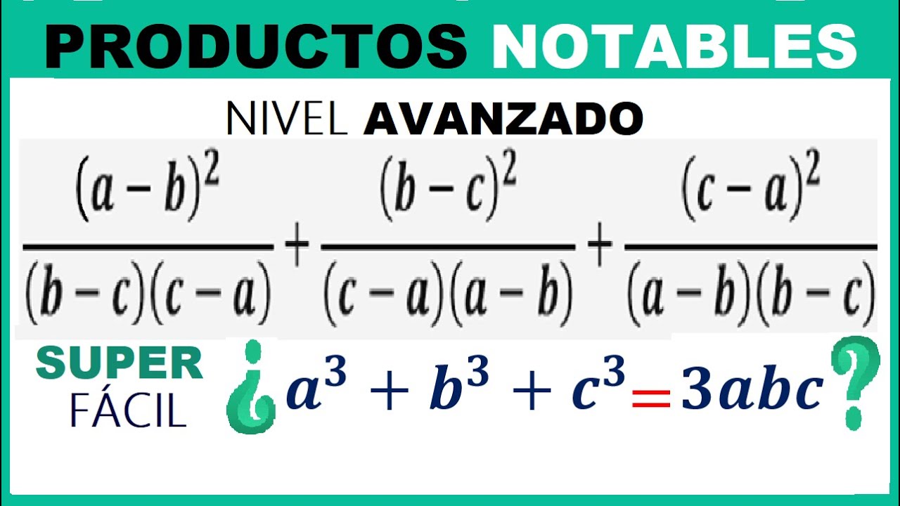 TRINOMIO al CUBO  👉 FÓRMULA [Nivel AVANZADO]✔ SUPER FÁCIL💪
