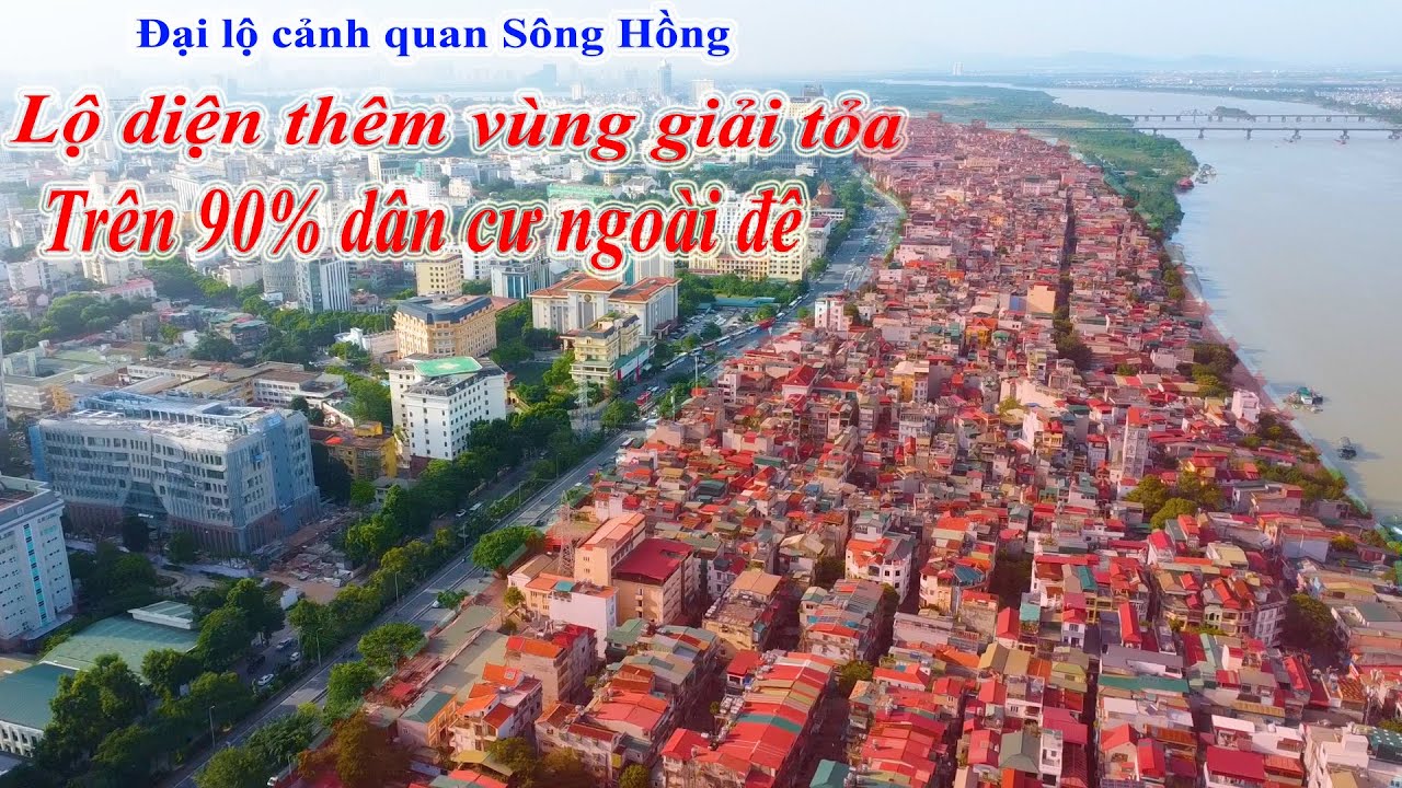 Lộ diện thêm vùng giải tỏa tái thiết Sông Hồng: Hơn 90% dân cư ngoài đê