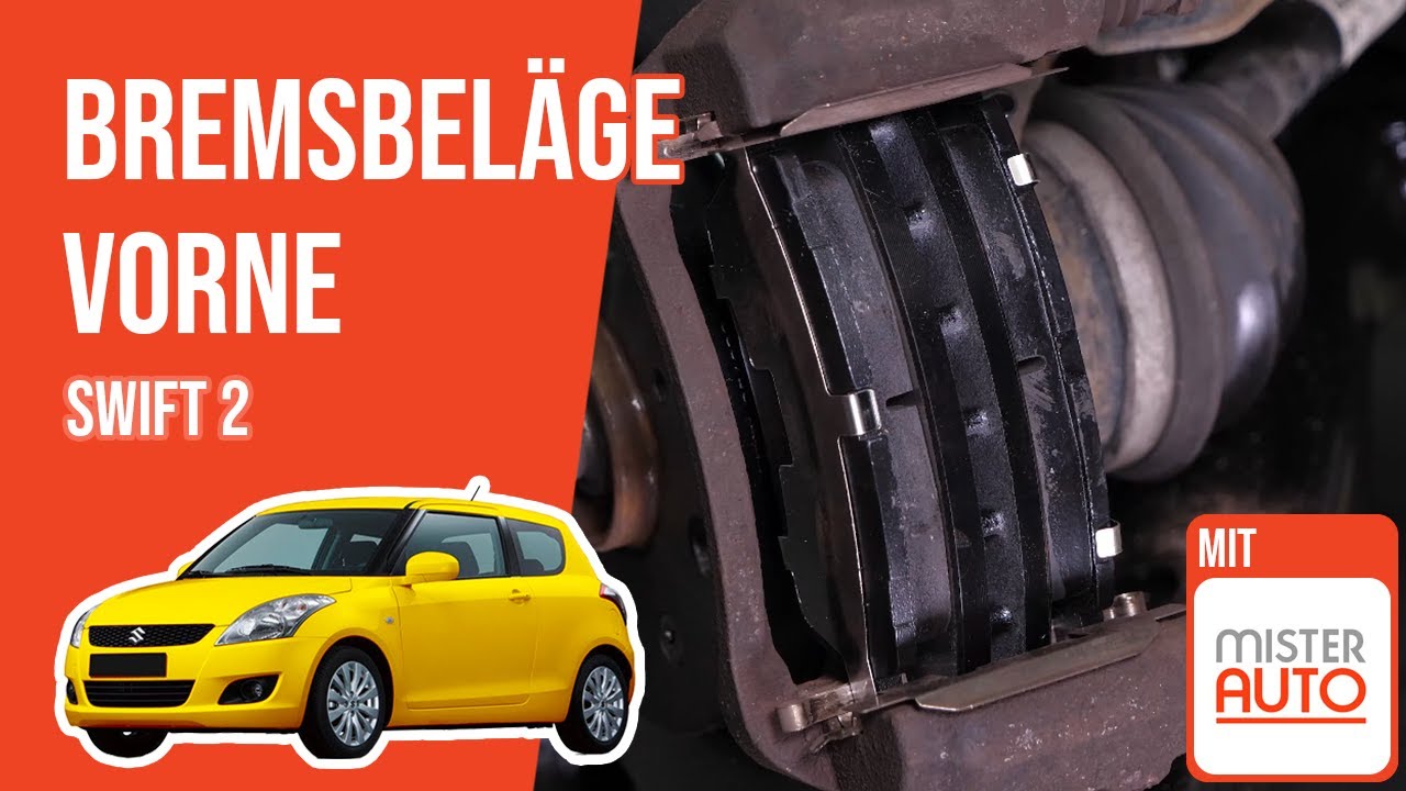 Wie Swift 2 Bremsbeläge vorne wechseln 🚗