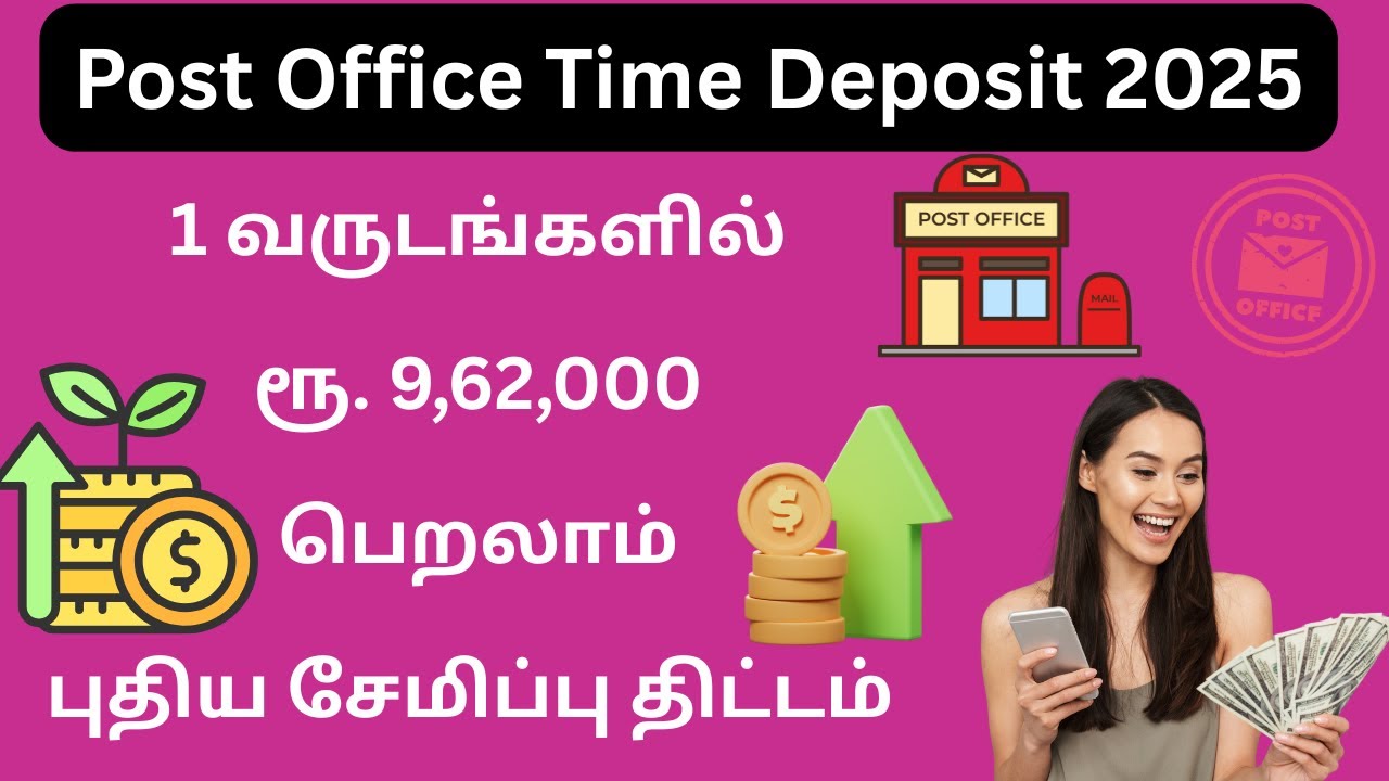🏦 Post Office 1 Year Time Deposit 2025  Full Details in Tamil  Interest, Benefits & Calculator 💰📈