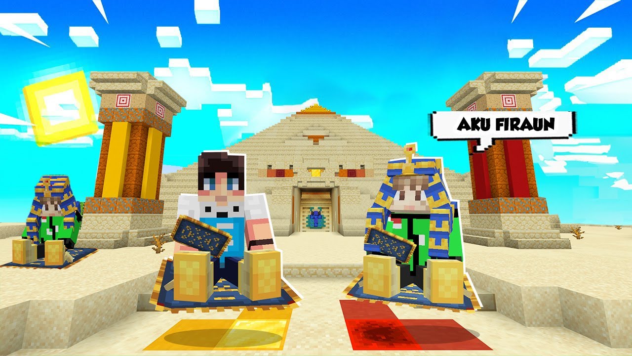 DUO KOCAK BONGKAR RAHASIA PYRAMID FIRAUN DI MINECRAFT!!!