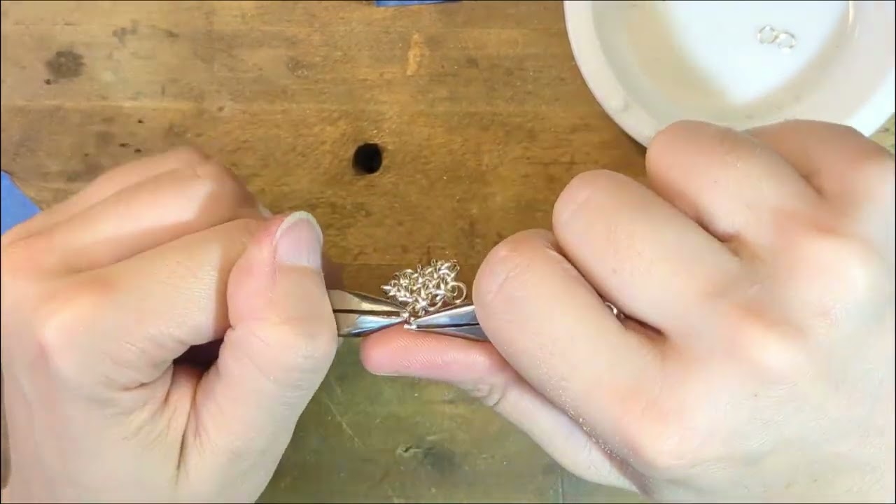 Montage of making a HooDoo Hex pendant in Sterling Silver