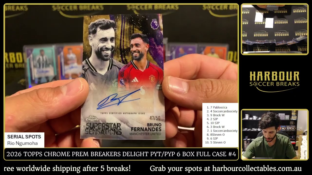 Break #4 - 2026 Topps Chrome Premier League Breakers Delight PYT/PYP 6 Box Full Case