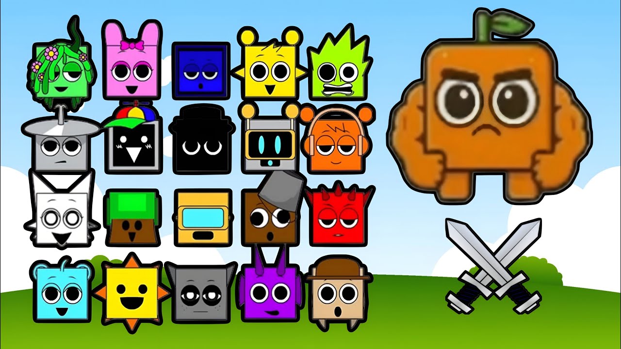 Brainrot 🆚 Sprunki Square Race Arena Battle🚦