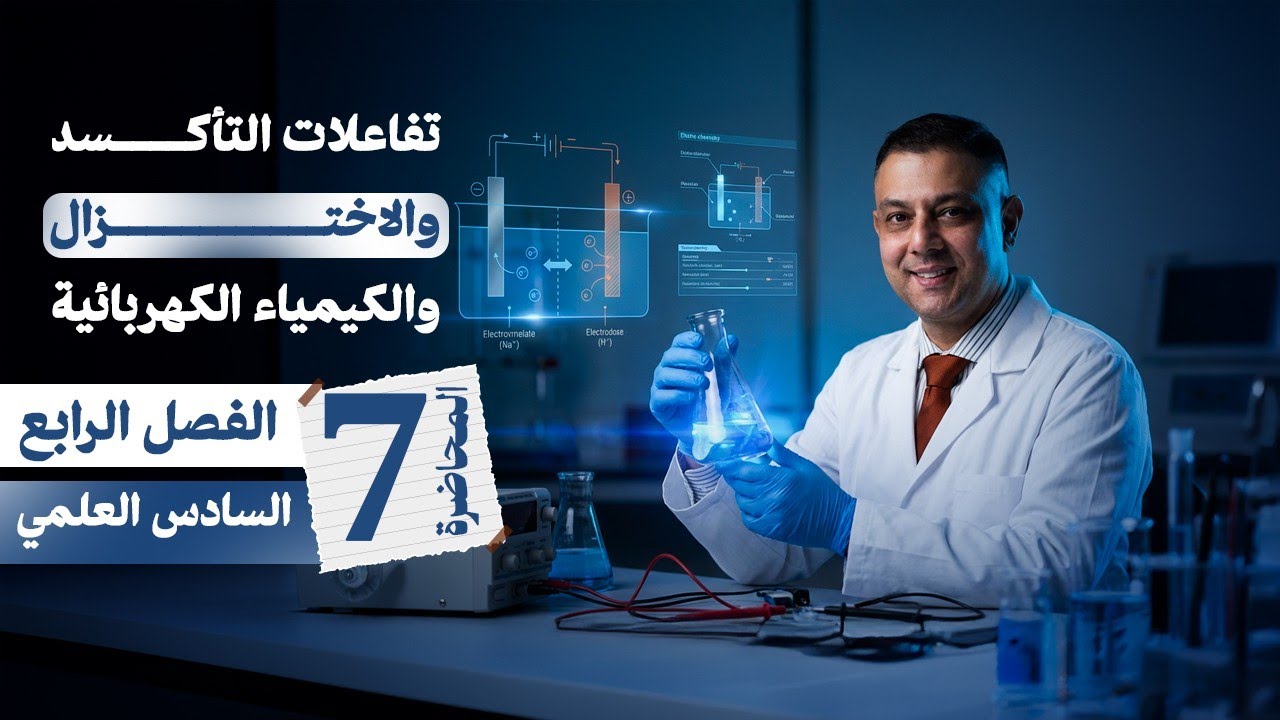 الفصل الرابع| محاضرة 7| الكيمياء الكهربائية| الانود والكاثود - جهد الخلية الكلفانية | السادس العلمي