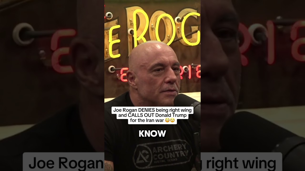 Joe Rogan CALLS OUT Trump for Iran War, denies right wing #joerogan #trump #democrat