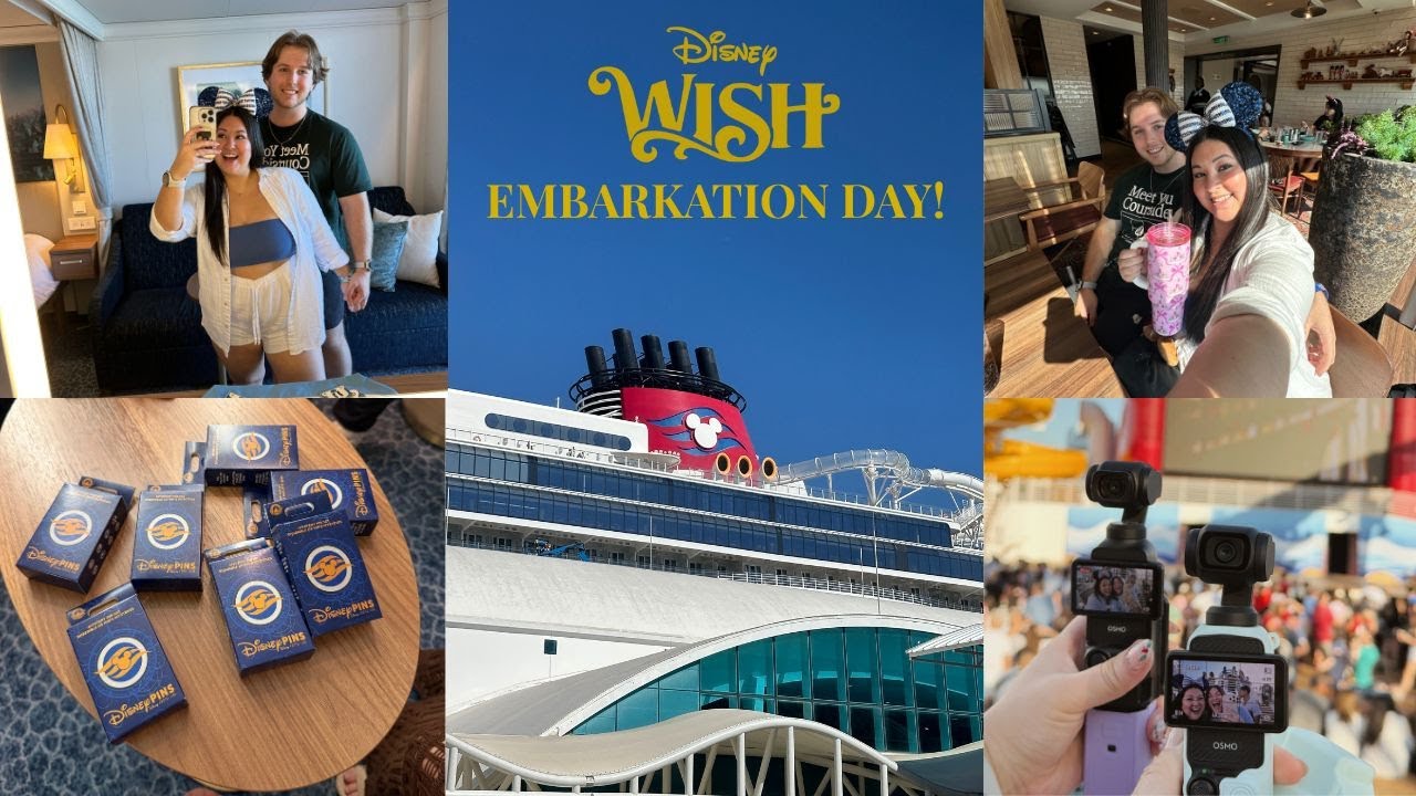 DAY 1 | Disney Wish Embarkation, Disney Transportation, 1923, Deluxe Verandah Stateroom! ✨S4, Ep2✨