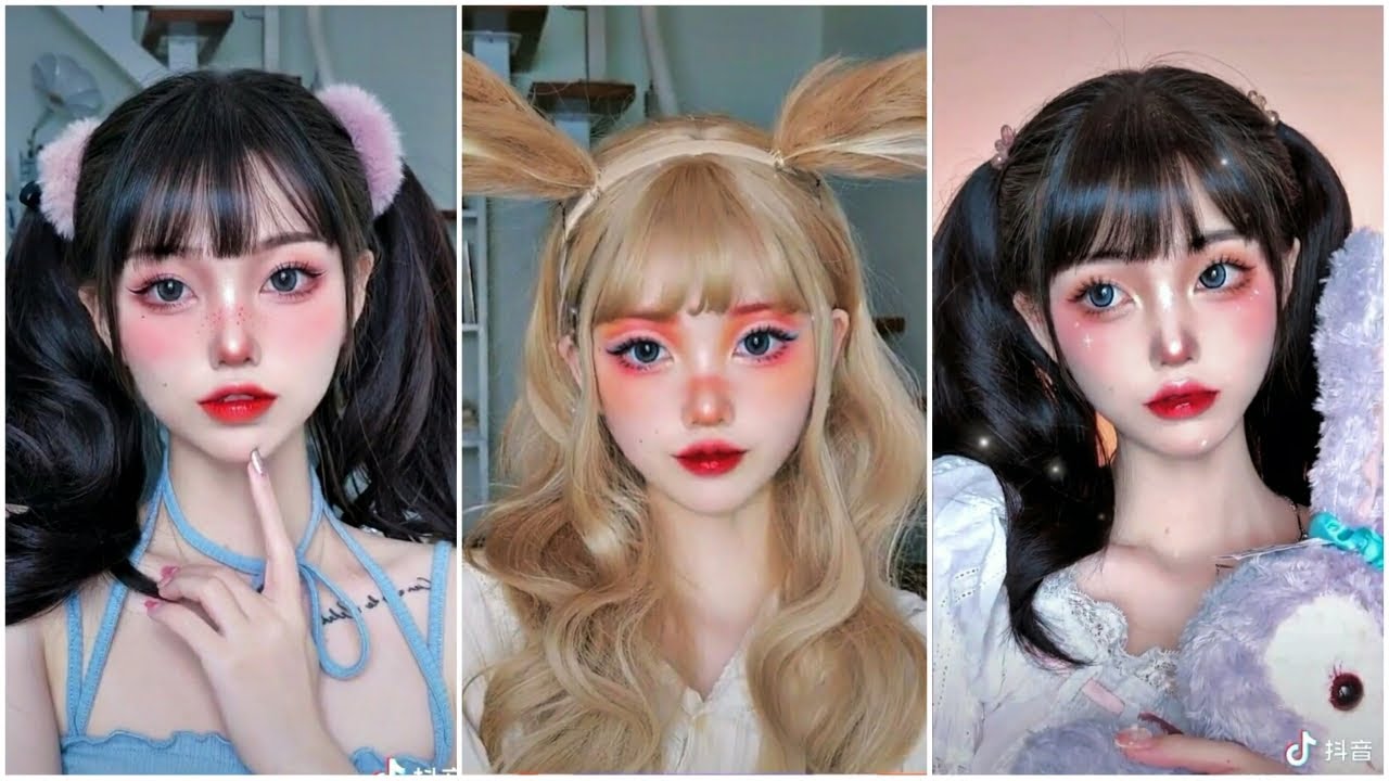 Best new makeup transformation videos tik tok china douyin  | 抖音 anime girl makeup compilation 中国