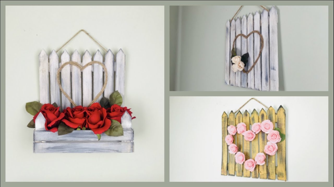 MANUALIDADES CON PALITOS DE MADERA O CARTÓN PARA DECORAR |manualidades para regalar|