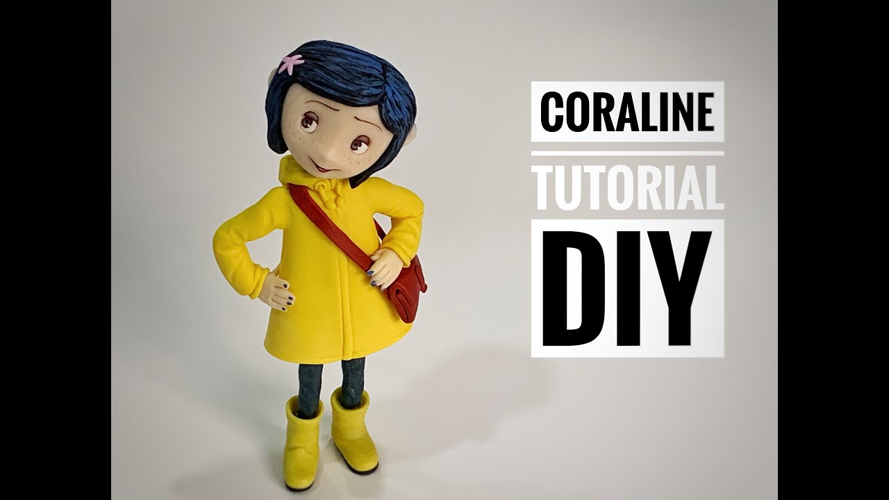 CORALINE paso a paso / Patricia Santoro / Porcelana fria /如何製作《第十四道門Coraline》/ 素質黏土 /