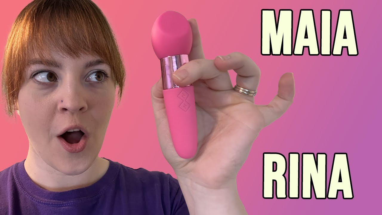 Sex Toy Review - Maia Rina Double-Ended 2 Motor Handheld Powerful Silicone Vibrator