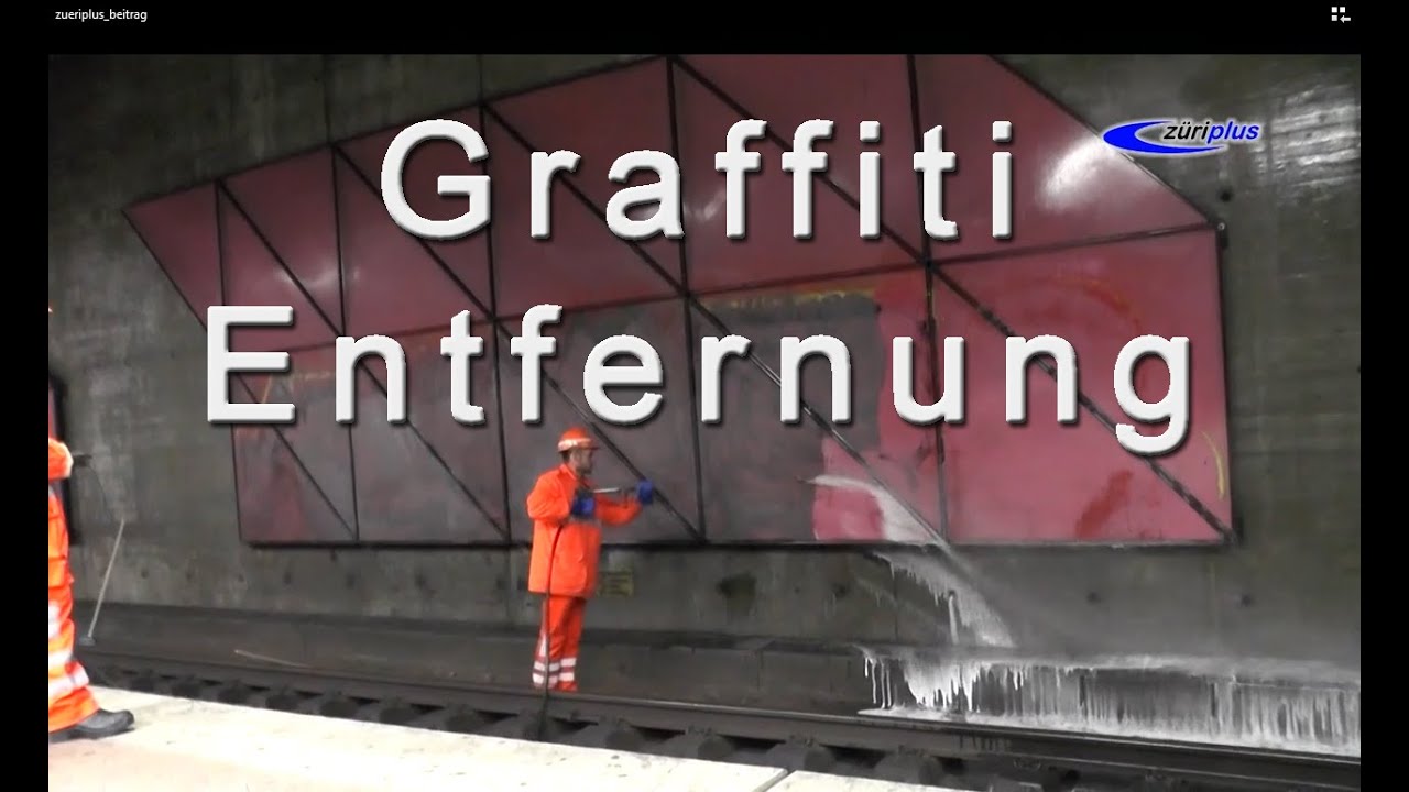 Graffiti Entfernung im Bahnhof Stettbach in Zürich - Franz Pfister AG