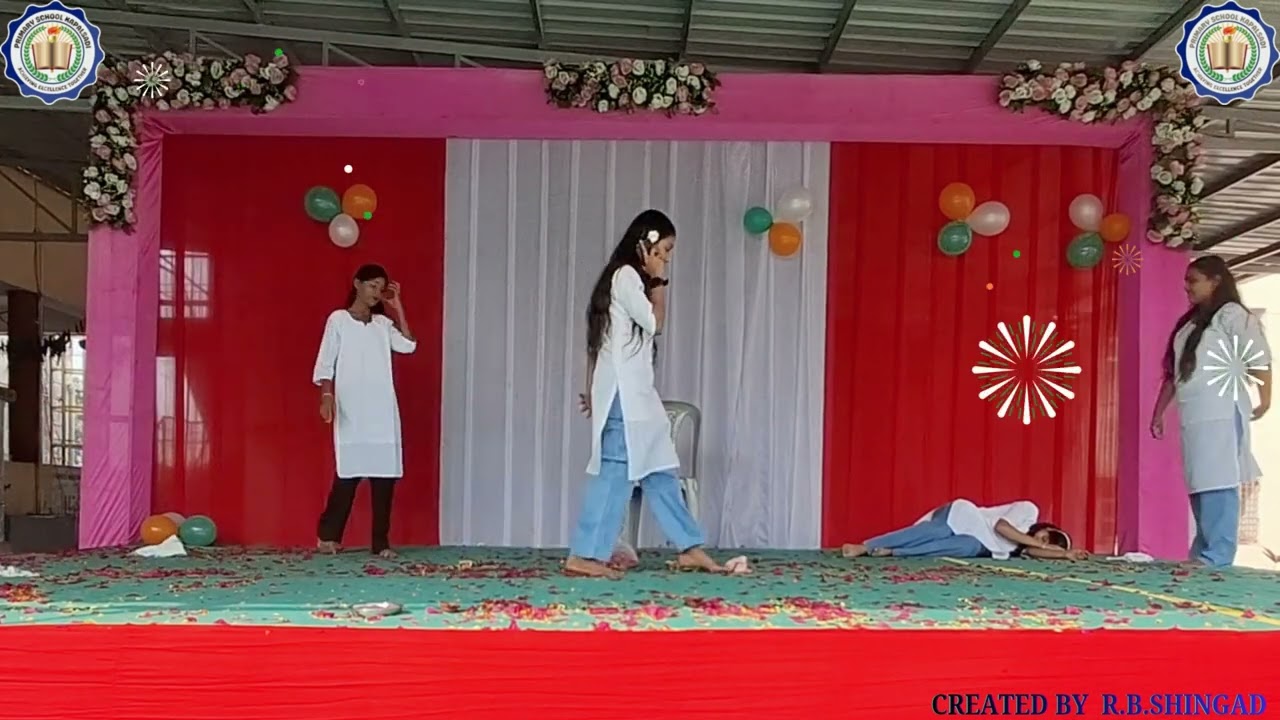 Drama performance by  girls at kapalsadi primary school #republicday #girl 
