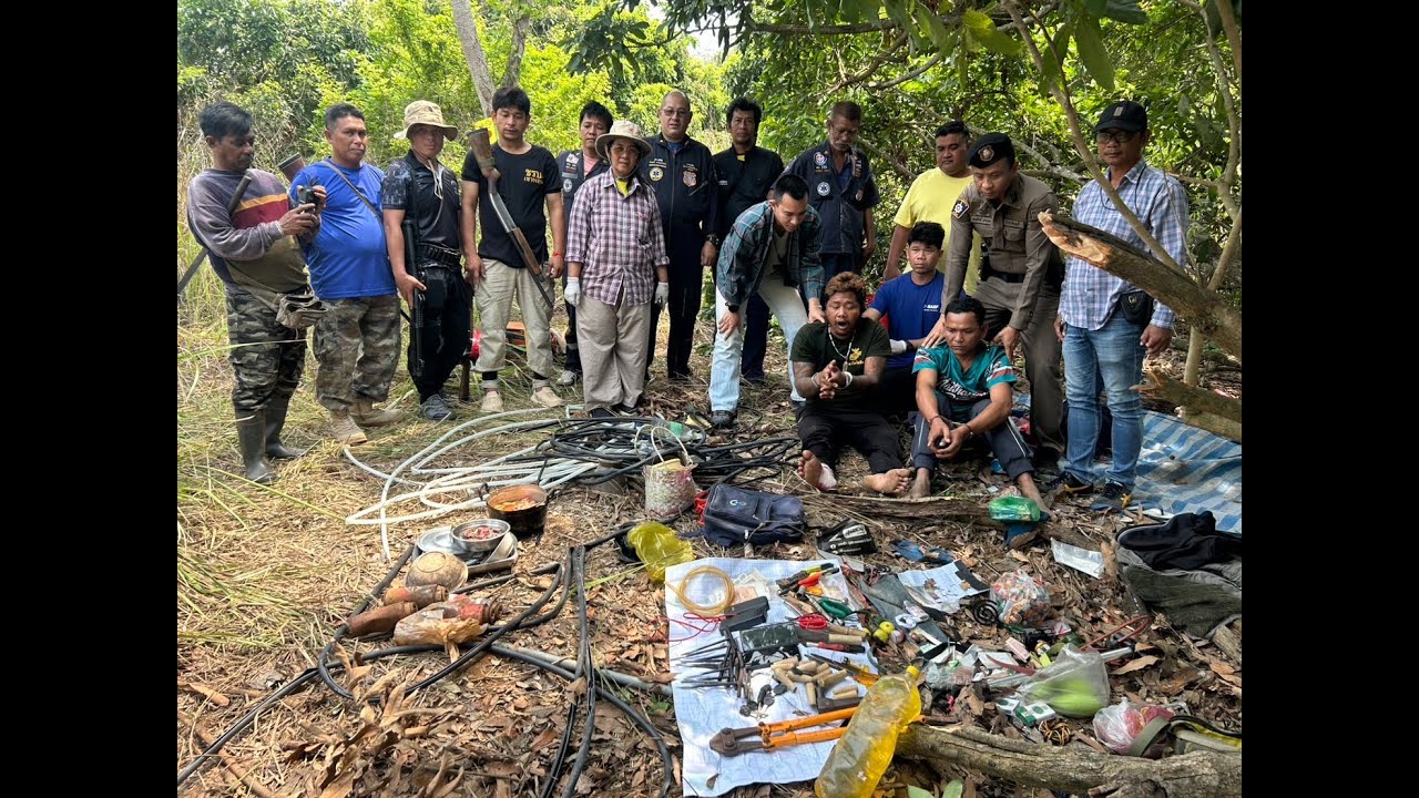 รวบแก็งลักทรัพย์และสายไฟ ชาวกัมพูชา จันทบุรี