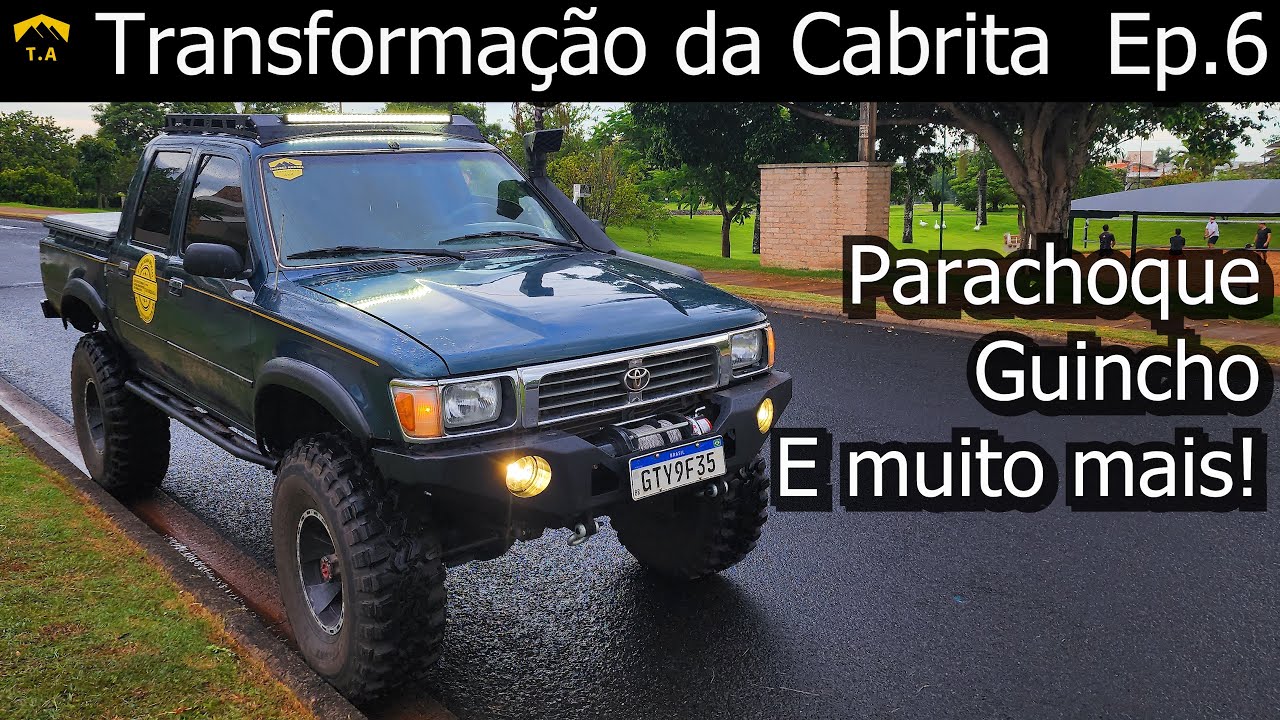 Hilux 1995 - Ep.6 - Parachoque, Guincho, Rack de Teto e Iluminação - Preparação Expedição 2023