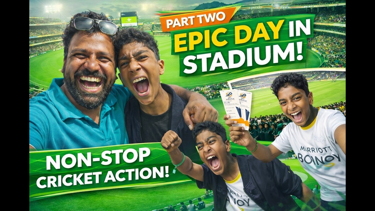 Stadium ➝ Food ➝ Home| Epic Day in Chennai | Yeva-Ukka 14