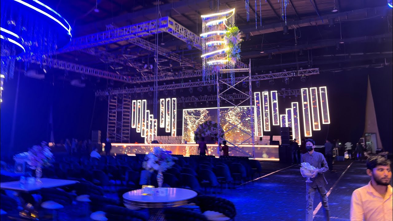 LED Screen set up ￼ full hard work and struggle