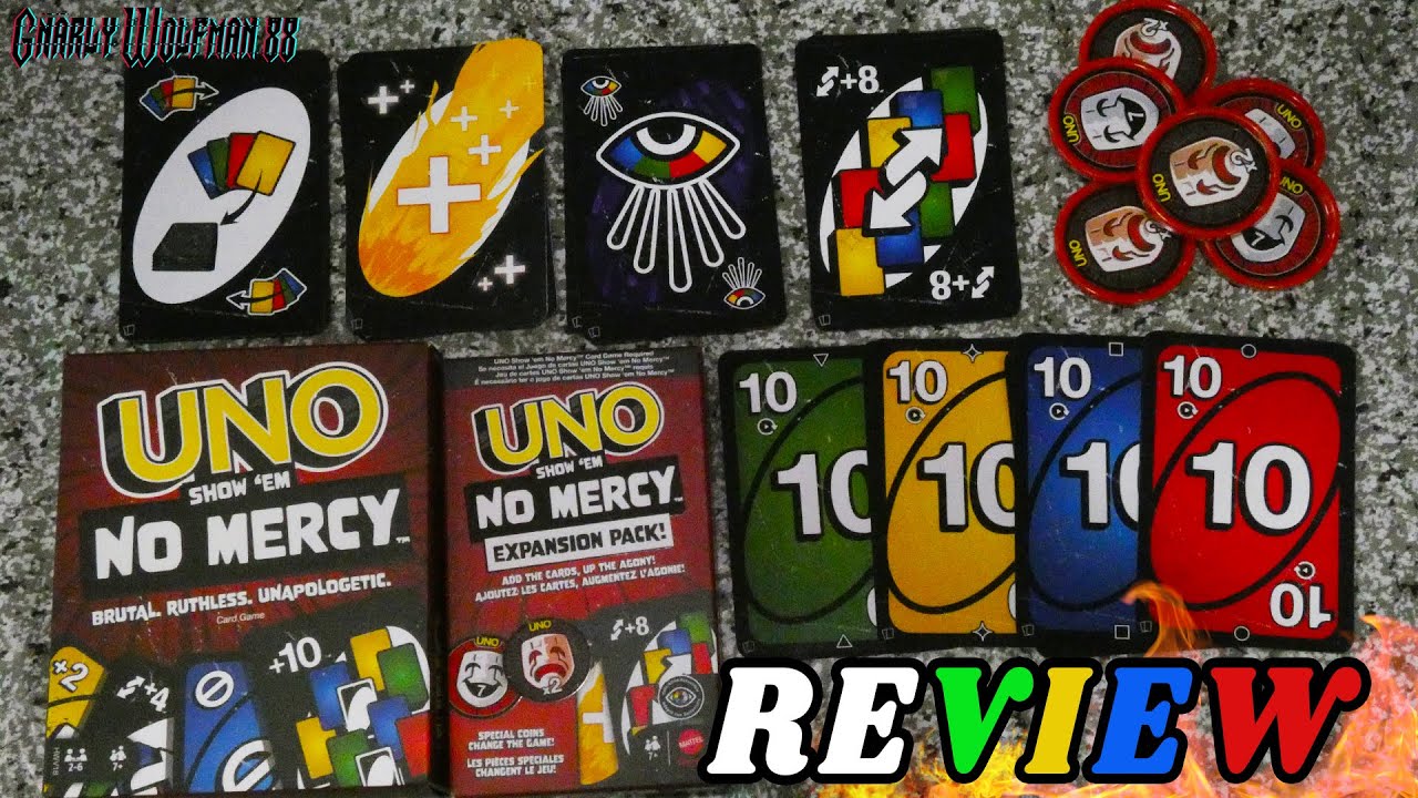 UNO Show 'Em No Mercy Expansion Pack! Card Game Rules & Review