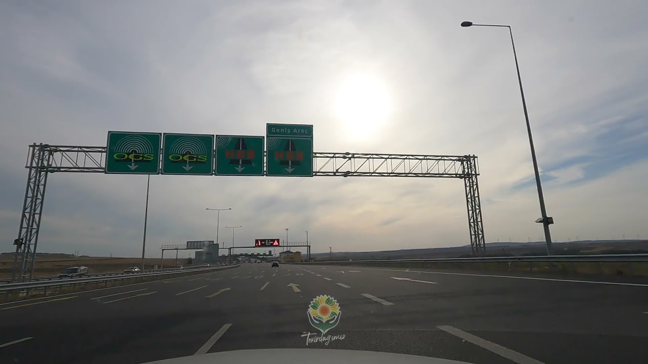 İstanbul'dan Tekirdağ'a Hızlı Kayıt ile Araç Kamerası