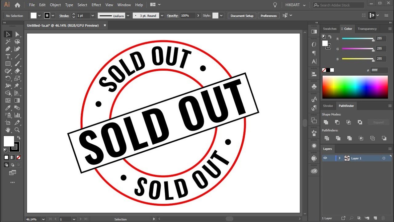 How to Type on a Circle in Adobe Illustrator #2