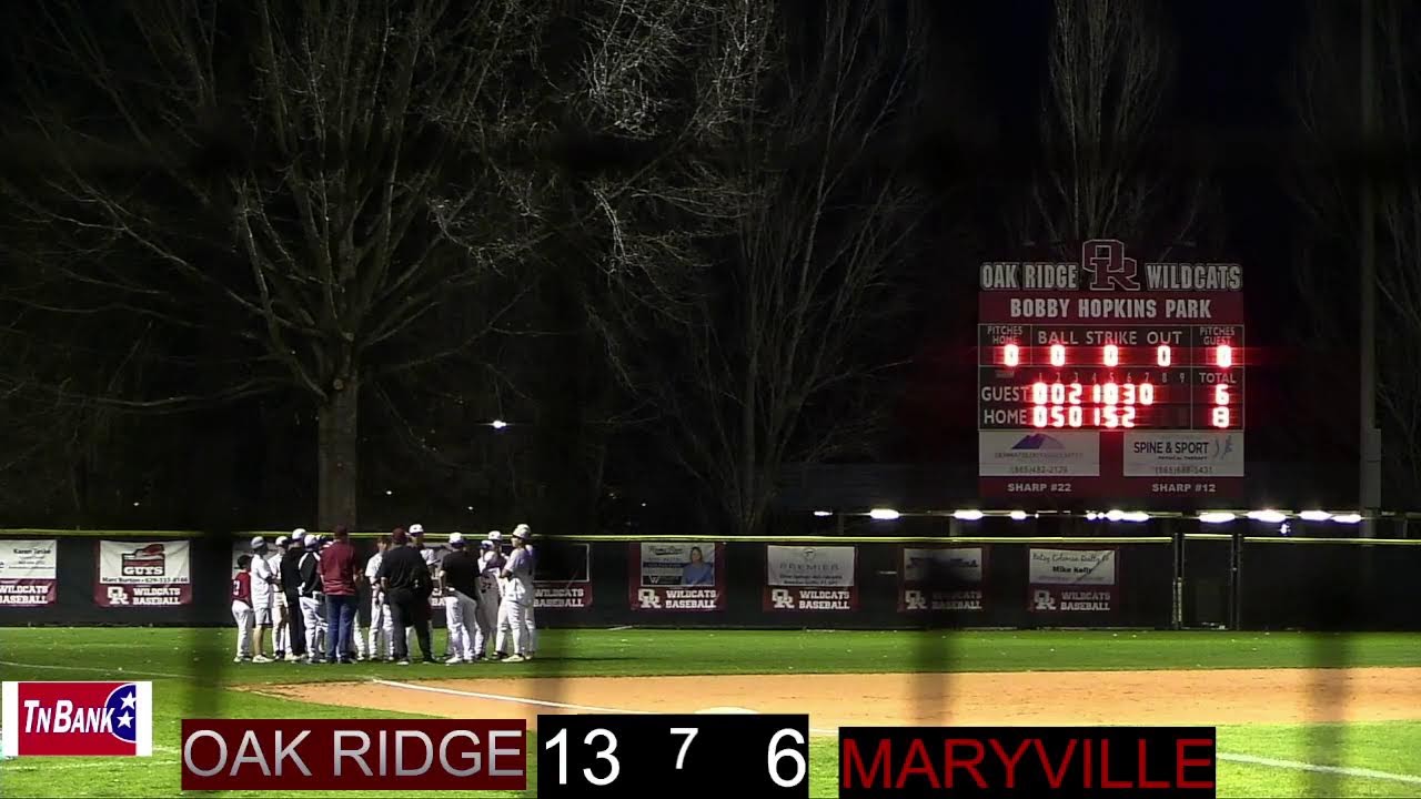 Oak Ridge Baseball vs. Maryville