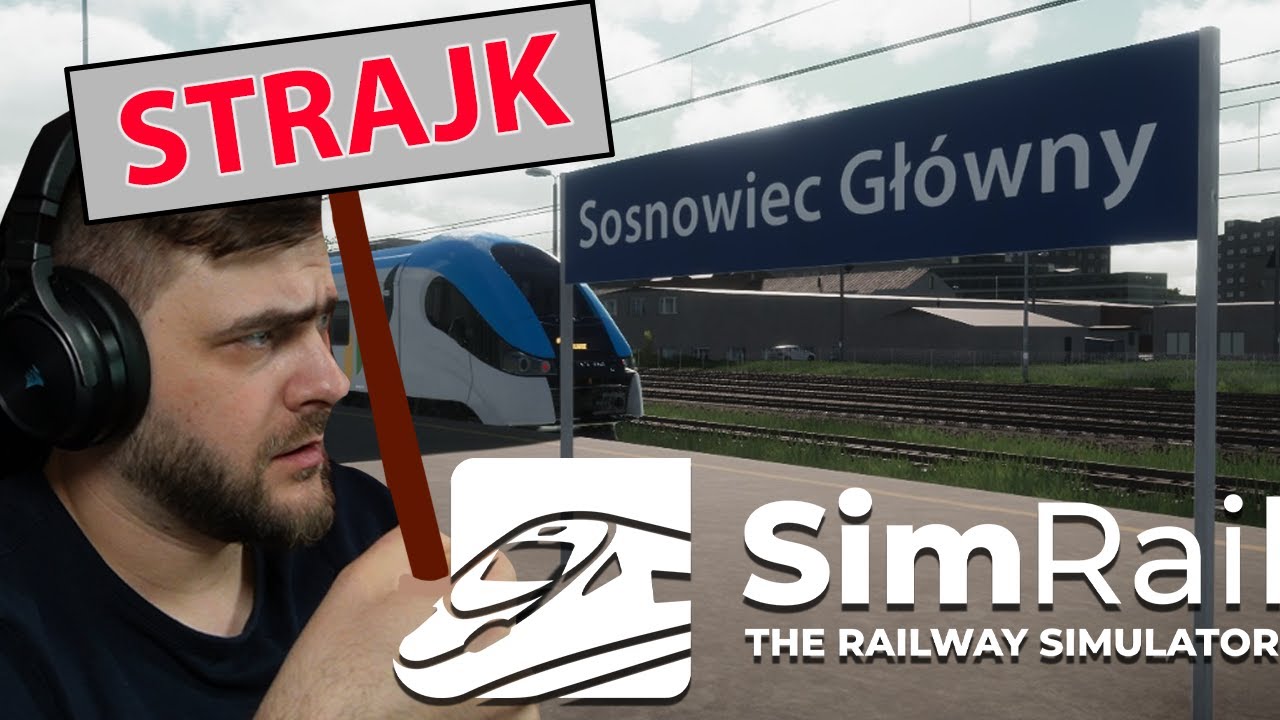 Albo coś się zepsuło albo to był strajk w Sosnowcu - SimRail (Live)