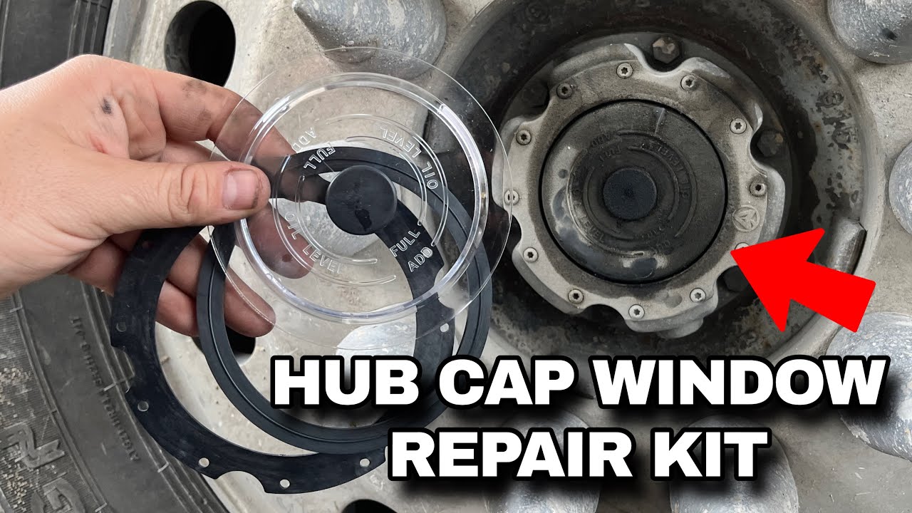 How to repair hub cap window, on semi truck or trailer.