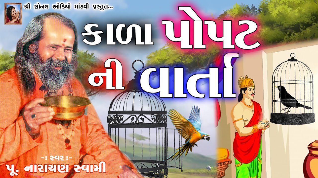 કાળા પોપટ ની વાર્તા  KALA POPAT NI VARTA || પૂ.નારાયણ સ્વામી બાપુ Narayan Swami Bapu Bhajan Santvani