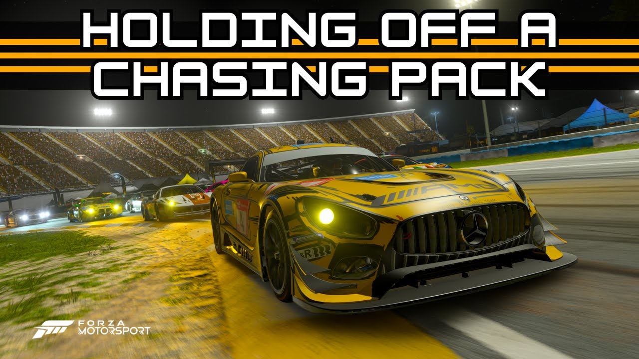 Holding off a chasing pack on faster tires 🥈 | Sunset Peninsula | Merc AMG GT3 | Forza Motorsport