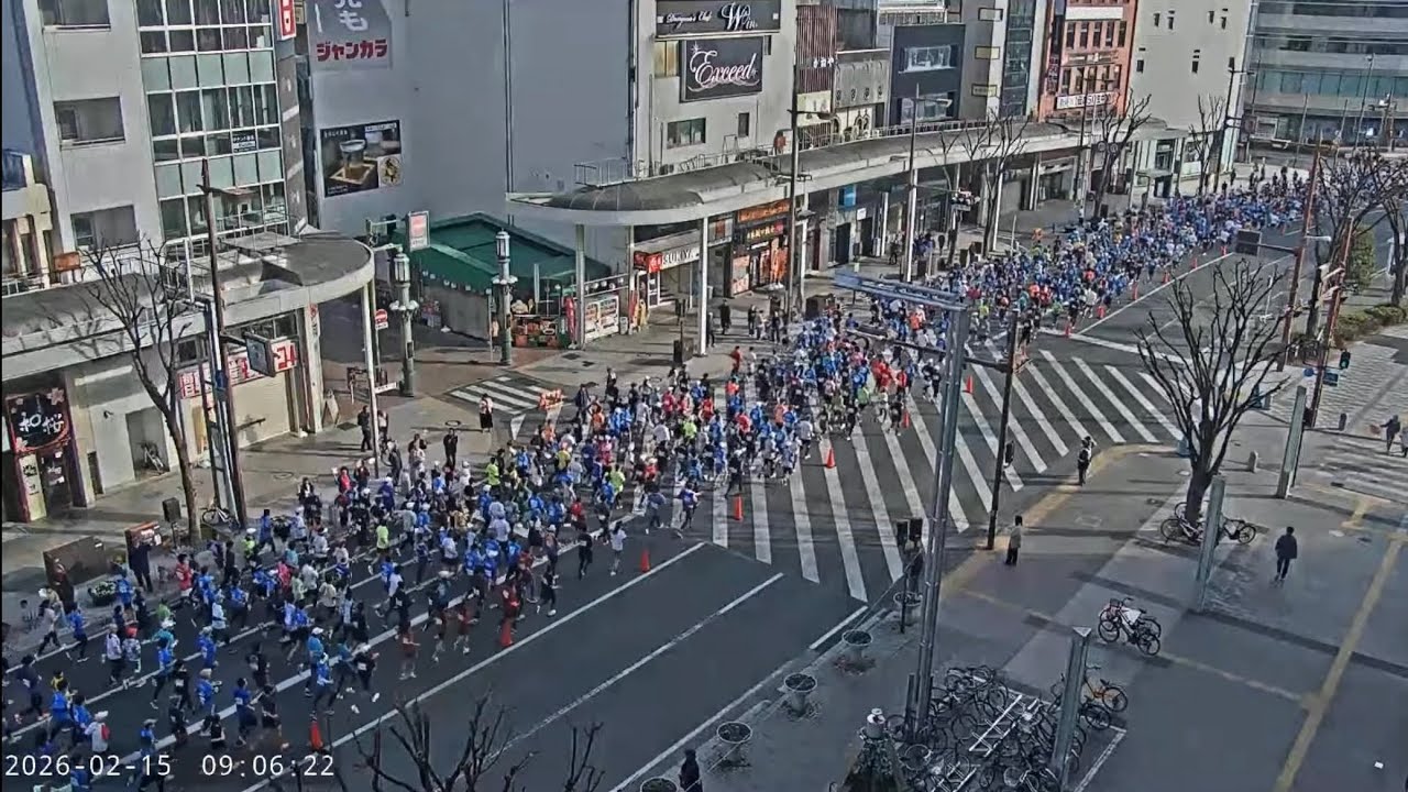 第22回浜松シティマラソン 2月15日 鍛冶町大通りザザシティ前
