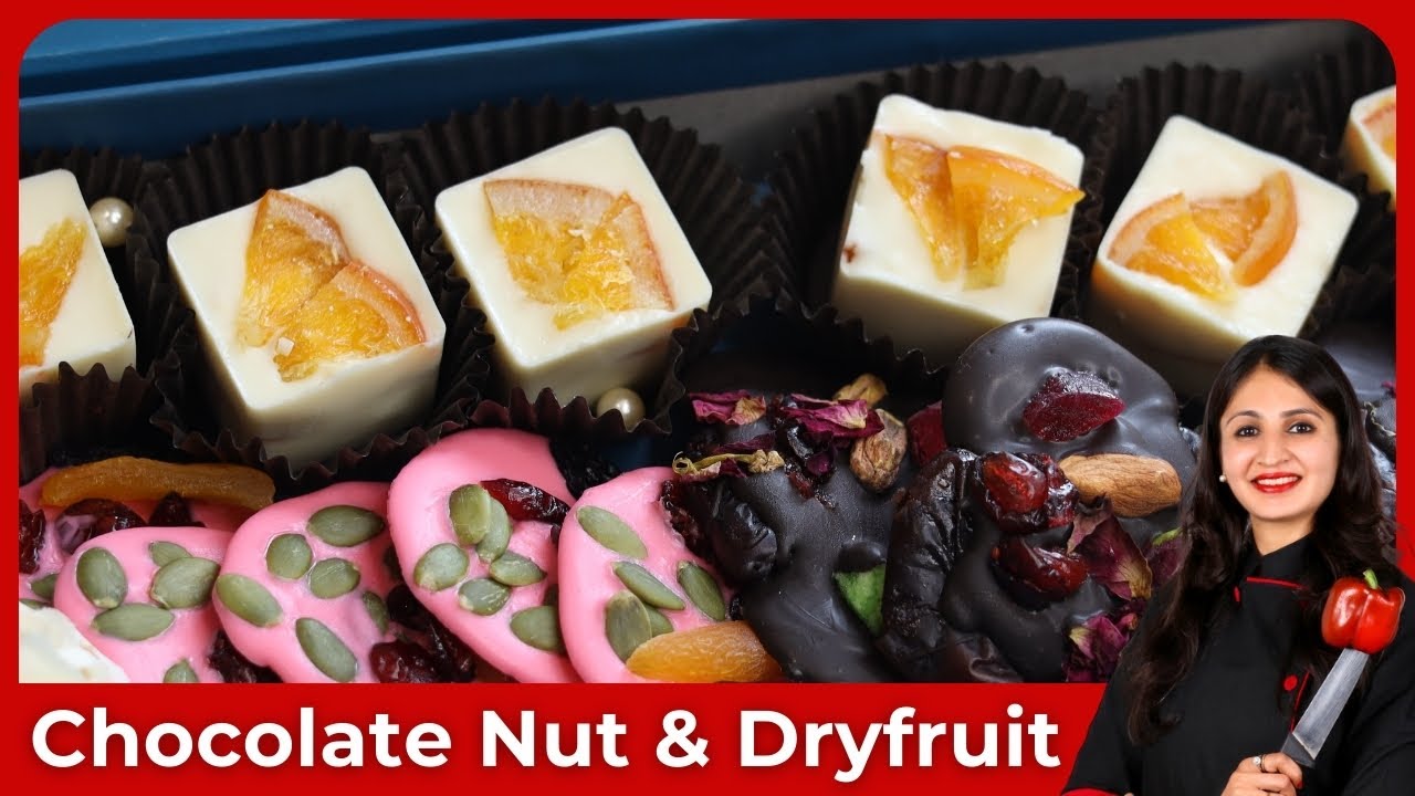 Homemade Nutties Chocolate Recipe| How to make Chocolate Coated Dry Fruits