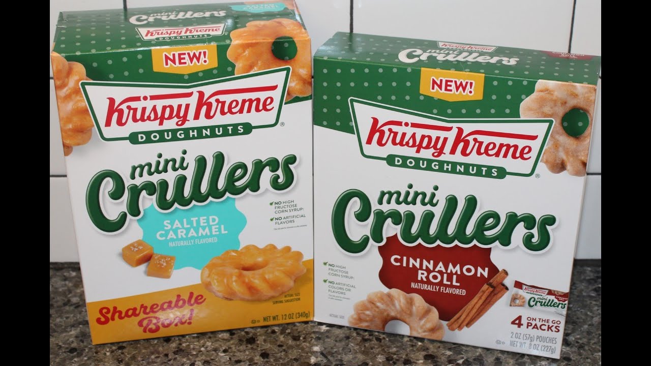 Krispy Kreme Doughnuts Mini Crullers: Salted Caramel & Cinnamon Roll Review