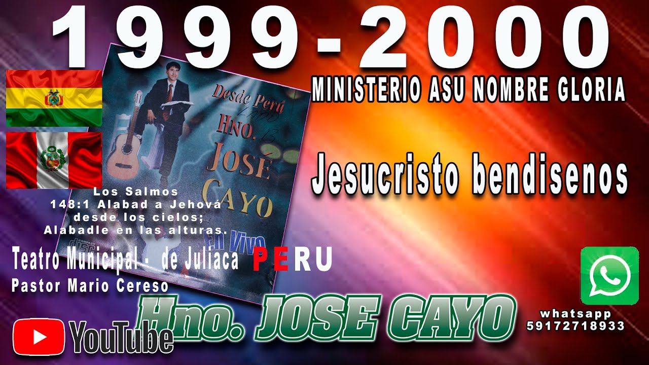 JOSE CAYO EN VIVO 1999-2000//JESUCRISTO BENDICENOS//AUDIO OFICIAL//A.N.G.