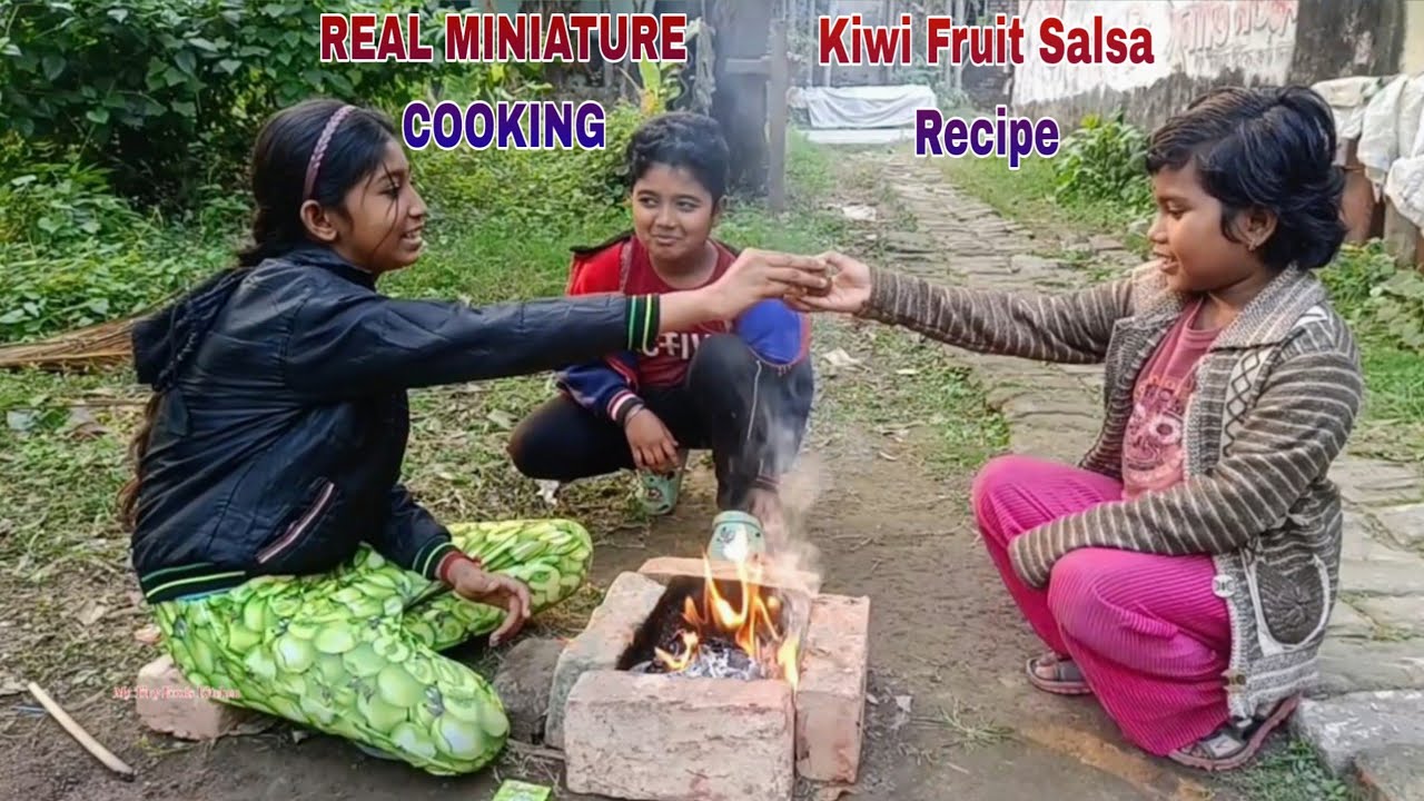 Miniature Cooking/Kiwi Salsa/Kiwi Salsa Recipe/How To Make Kiwi Salsa/Kiwi Recipe/Salsa Recipe/Kiwi