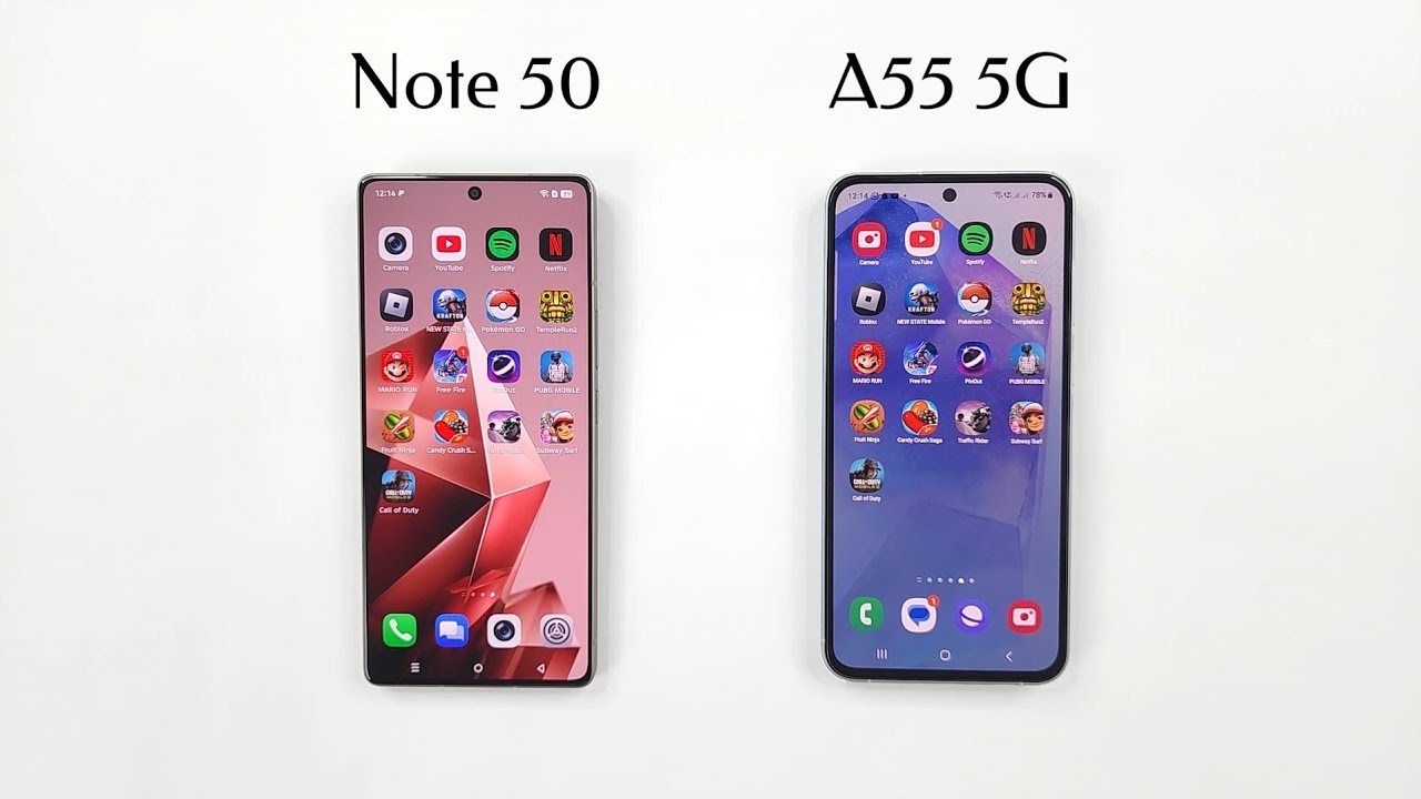Samsung A55 5G vs Infinix NOTE 50 - SPEED TEST!